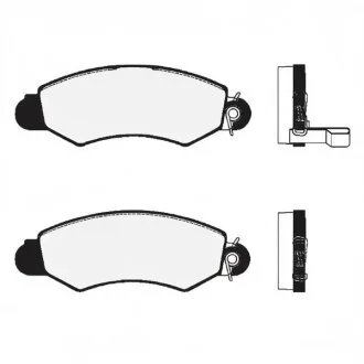 Колодки гальмівні дискові ПЕРЕДН SUBARU JUSTY 1.3I 16V 01.04-/ SUZUKI SWIFT SF310, SF310H 1.0-1.3I 91.0 -ua Hi-Q (SANGSIN) SP1598