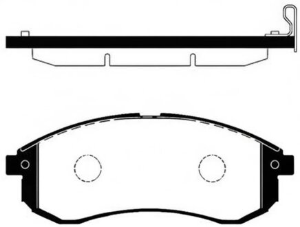 Колодки гальмівні дискові Hi-Q (SANGSIN) SP1602