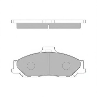 Колодки тормозные дисковые (комплект 4 шт.)) Hi-Q (SANGSIN) SP1628