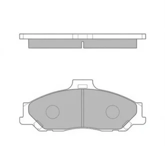 Колодки гальмівні дискові (комплект 4 шт) Hi-Q (SANGSIN) SP1628