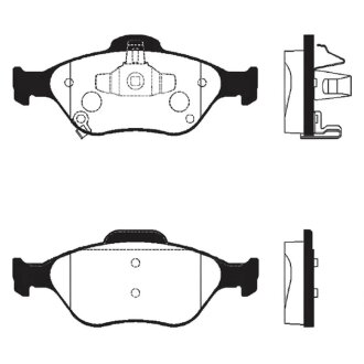 Колодки гальмівні дискові Hi-Q (SANGSIN) SP1631