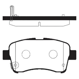 Колодки гальмівні дискові ПЕРЕДН SUZUKI LIANA 1.3-1.6 2002- -ua Hi-Q (SANGSIN) SP1633