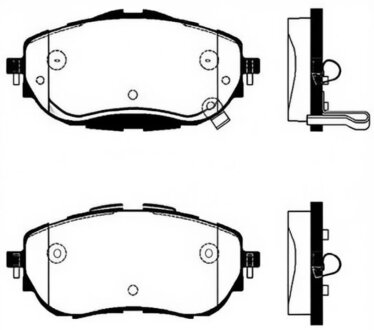 Колодки гальмівні дискові Hi-Q (SANGSIN) SP1700
