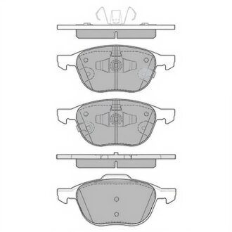 Колодки гальмівні дискові (комплект 4 шт) Hi-Q (SANGSIN) SP1712