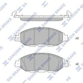 Комплект гальмівних колодок Hi-Q (SANGSIN) SP1713