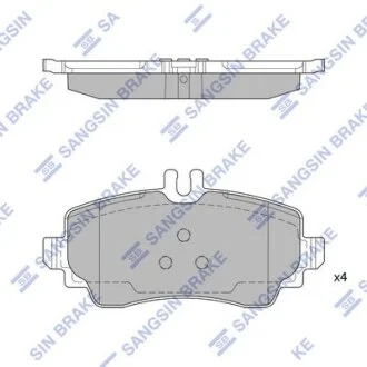 Колодки гальмівні передні BENZ A-CLASS (W168) (-04) HI-Q Hi-Q (SANGSIN) SP1744