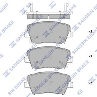 Колодки гальмівні передні Renault Talisman, Latitude, MB A-Klass HI-Q Hi-Q (SANGSIN) SP1778