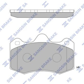 Колодки тормозные передние Renault Thalia (LB0/1/2), Seat Leon (1M1) (02-) Hi-Q (SANGSIN) SP1835