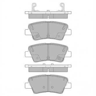 Колодки гальмівні дискові ЗАДН TUCSON (TL) (EPB) 15- -ua Hi-Q (SANGSIN) SP1846