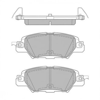 Комплект гальмівних колодок Hi-Q (SANGSIN) SP1860