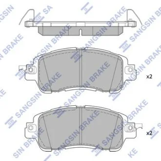 Колодки гальмівні передні Toyota Yaris (19-) HI-Q Hi-Q (SANGSIN) SP1974