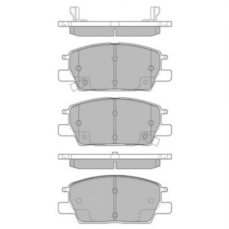 Колодки тормозные дисковые (комплект 4 шт.)) Hi-Q (SANGSIN) SP1981