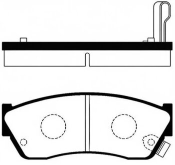 Колодка гальм. диск. SUZUKI SWIFT -98 передн. (SANGSIN) Hi-Q (SANGSIN) SP2009