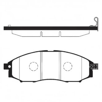 Колодка гальм. диск. NISSAN NAVARA передн. (SANGSIN) Hi-Q (SANGSIN) SP2078