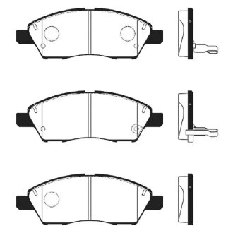 Колодки гальмівні дискові Hi-Q (SANGSIN) SP2084