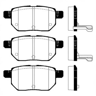 Колодки гальмівні дискові Hi-Q (SANGSIN) SP2094H