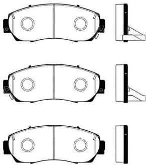 Колодки гальмівні дискові Hi-Q (SANGSIN) SP2115A