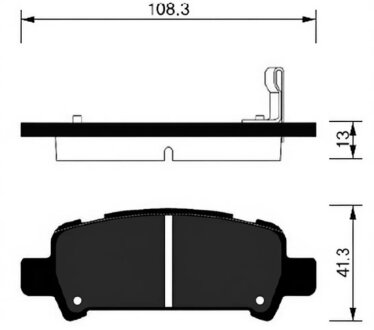 Колодки гальмівні дискові Hi-Q (SANGSIN) SP2120
