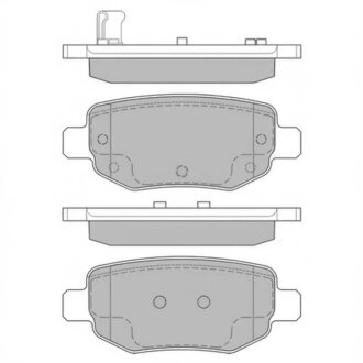 Комплект гальмівних колодок Hi-Q (SANGSIN) SP2126-R