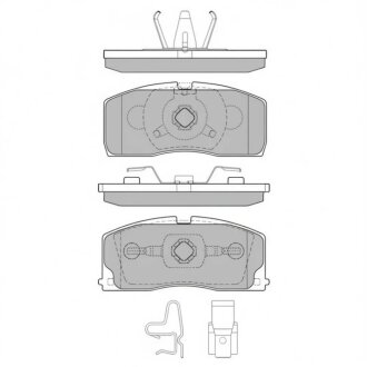 Колодки гальмівні дискові Hi-Q (SANGSIN) SP2154
