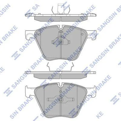 Колодки гальмівні передні BMW 5 (10-), 7 (08-), X5 (10-) HI-Q Hi-Q (SANGSIN) SP2395 (фото 1)