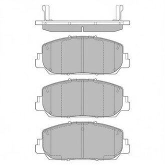 Колодки тормозные дисковые (комплект 4 шт.)) Hi-Q (SANGSIN) SP4026