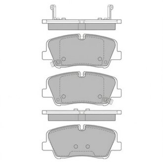 Колодки гальмівні дискові (комплект 4 шт) Hi-Q (SANGSIN) SP4038