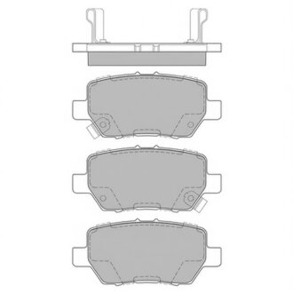 Колодки гальмівні дискові ЗАДН HONDA LEGEND III (KA9) 3.5 V6 AWD 06- -ua Hi-Q (SANGSIN) SP4063