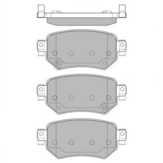 Комплект гальмівних колодок Hi-Q (SANGSIN) SP4070