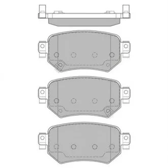 Комплект гальмівних колодок Hi-Q (SANGSIN) SP4070
