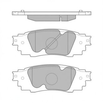 Колодки гальмівні дискові Hi-Q (SANGSIN) SP4091