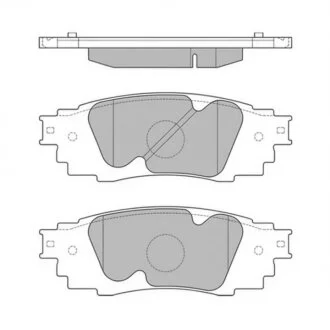 Колодки гальмівні дискові Hi-Q (SANGSIN) SP4091