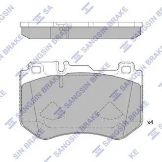 Колодки гальмівні передні MB C-CLASS (W205) (14-) HI-Q Hi-Q (SANGSIN) SP4192