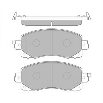 Колодки тормозные дисковые (комплект 4 шт.)) Hi-Q (SANGSIN) SP4221