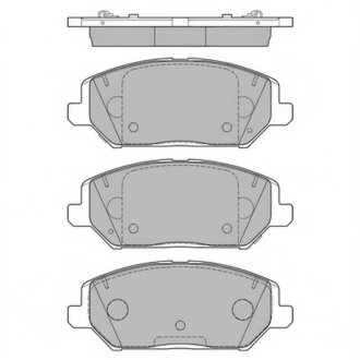 Колодки гальмівні дискові ПЕРЕДН HYUNDAI I30 16" (PD) 17- -ua Hi-Q (SANGSIN) SP4242