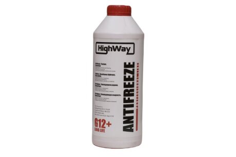 Антифриз ANTIFREEZE G12+ концентрат червоний 1,5л HighWay 10023