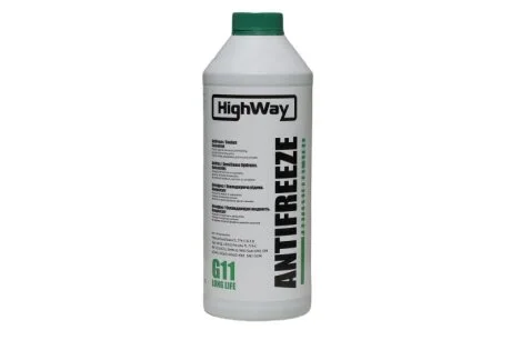 Антифриз ANTIFREEZE G11 концентрат зеленый 1,5л HighWay 10024