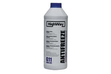 Антифриз ANTIFREEZE G11 концентрат синій 1,5л HighWay 10026