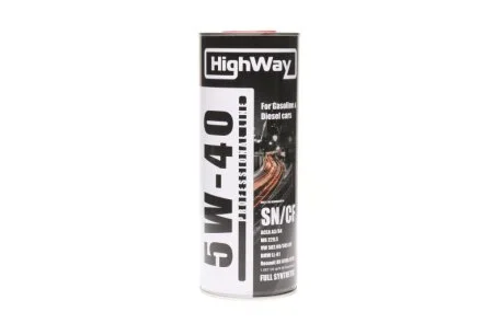 Масло моторн. 5W-40 SN/CF (Канистра 1л) HighWay 10027