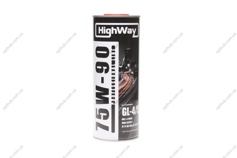 Масло трансмисс. 75W-90 GL-4/5 п/с (Канистра 1л) HighWay 10059 (фото 1)