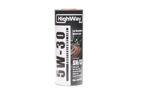 Масло моторн. 5W-30 SN/CF (Канистра 1л) HighWay 10116