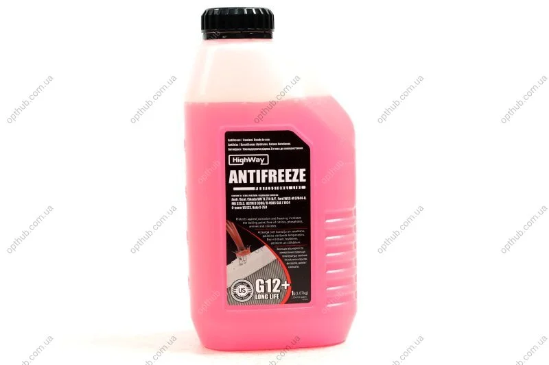Антифриз ANTIFREEZE-40 LONG LIFE G12+ (червоний) 1л HighWay 10123 (фото 1)