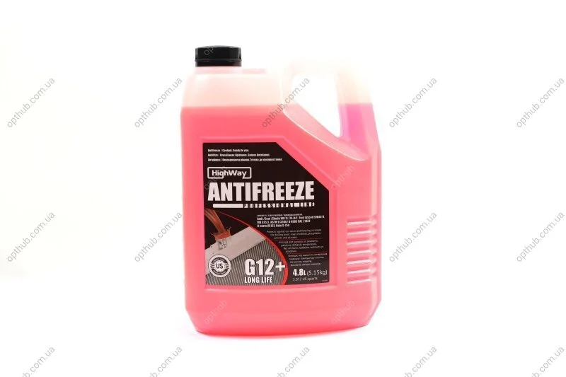 Антифриз ANTIFREEZE-40 LONG LIFE G12+ (червоний) 4,8л C.I.U HighWay 10124 (фото 1)