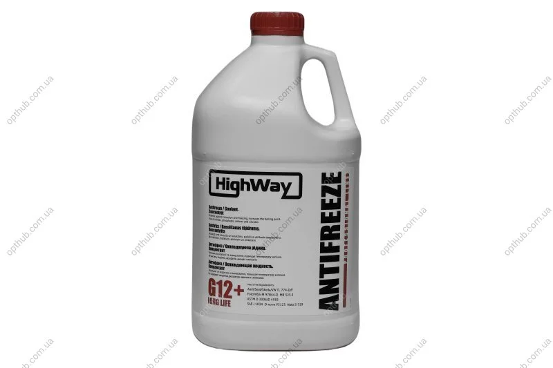 Антифриз ANTIFREEZE G12+ концентрат червоний 3,78л C.I.U HighWay 701492 (фото 1)