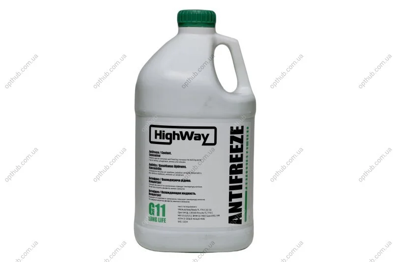 Антифриз ANTIFREEZE G11 концентрат зелений 3,78л C.I.U HighWay 701493 (фото 1)