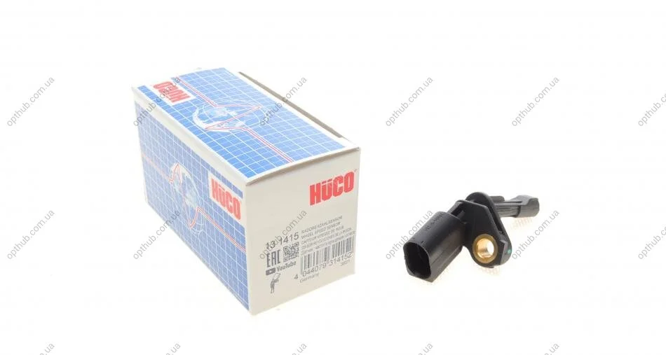 Датчик ABS (задній) Audi A3/VW Golf V 1.2-2.0 TFSI/TDI 03- (L) (HÜCO) UA63 HITACHI 131415 (фото 1)