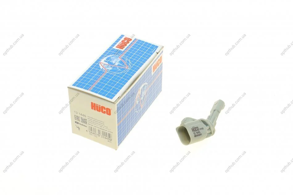 Датчик ABS (задній) Audi Q3/Skoda SuperB/VW Golf/Jetta/Passat/Sharan/Touran 06- (L) (HÜCO) UA63 HITACHI 131445 (фото 1)
