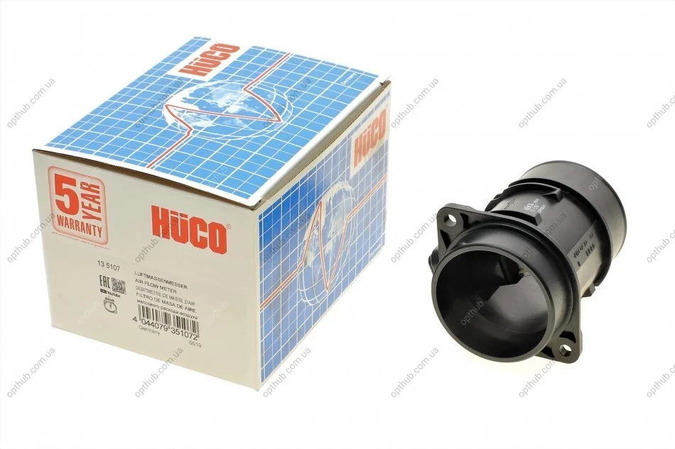 Витратомір повітря Nissan Note/Renault Clio 1.5 dCi 03- (HÜCO) (opt-om) HITACHI 135107 (фото 1)