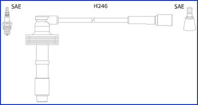 Комплект кабелів високовольтних Huco 134560