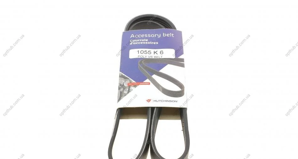 Ремінь генератора Peugeot 301 1.6 VTi 12-17 (opt-om) HUTCHINSON 1055 K 6 (фото 1)